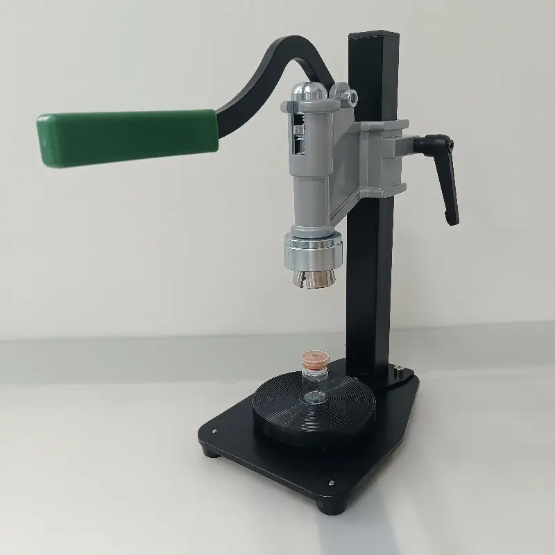 Stainless Steel Manual Bottle Capper for Vials, Sturdy Kitchen Metal Utensil, 13-20mm Reusable Jar Sealer