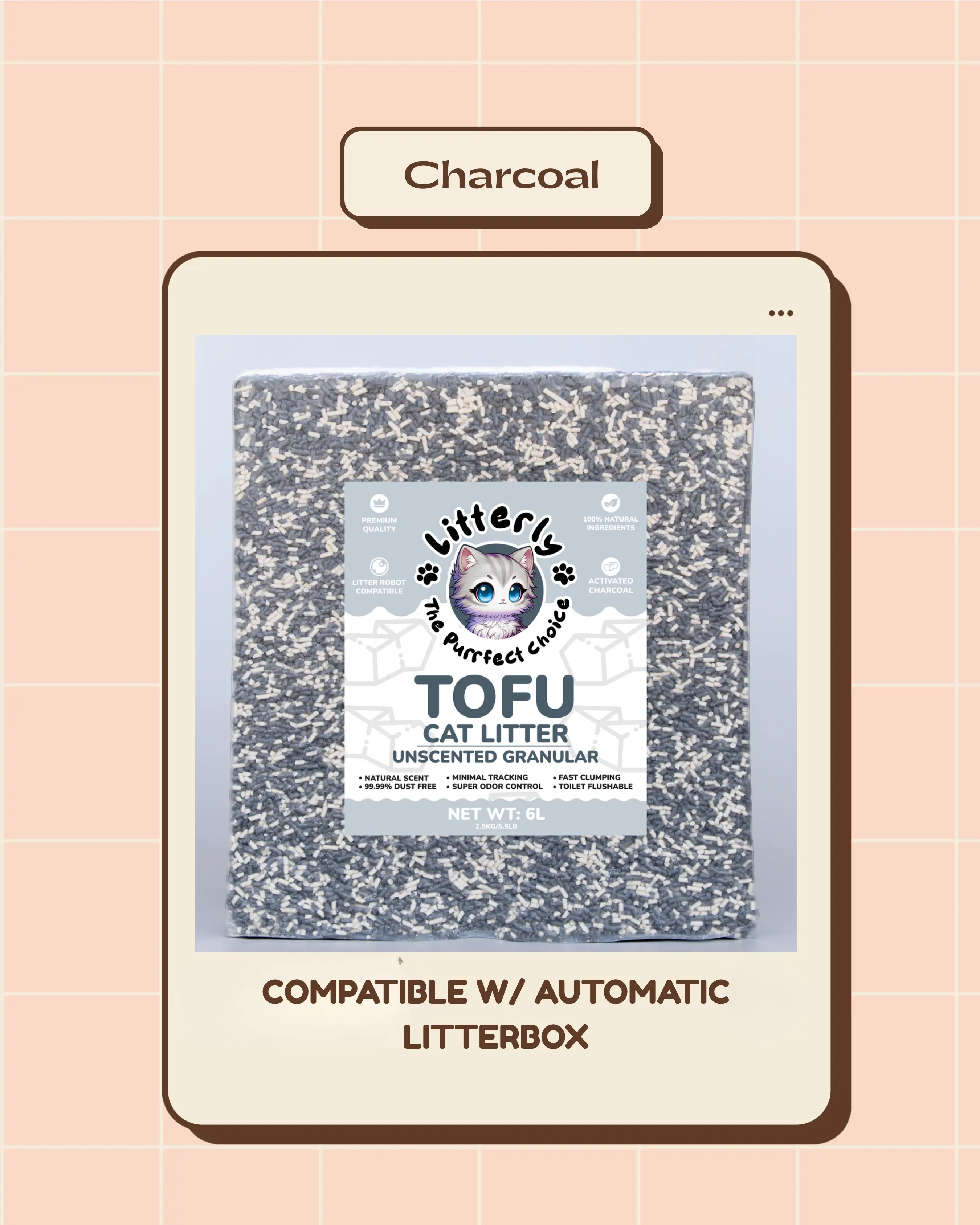 Premium Biodegradable Tofu Litter | Automatic Litter Box Compatible