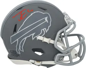James Cook III Buffalo Bills Autographed Riddell Slate Speed Mini Helmet - Fanatics Authentic Certified