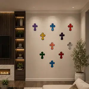 DripTherapy Religious Cross Decor, Home Decor Accent for Living Room, Bedroom Home Supplies