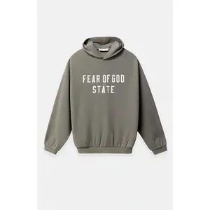 Fear of God ESSENTIALS Men's Moss '90s Fit Fleece Hoodie