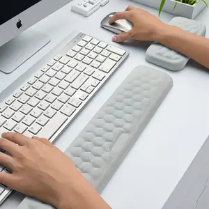 Ergonomic Memory Foam Wrist Rest Pad for Office & Gaming | Comfortable Mouse & Keyboard Support, Slow Rebound Cushioning, 3 Sizes for Home/Work Setup