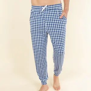 The Mad for Plaid | Shinesty Navy Gingham SleepDeep™ Men’s Pajama Joggers