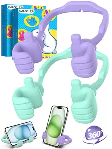 Easter Basket Stuffers for Teens Girls Kids Gifts Cell Phone Stand: UPGRADE Adjustable Thumbs Up Lazy Phone Holder for Desk Fun Gadgets Teenager Boys Women Adults Essentials Easter Gifts Trendy Stuff