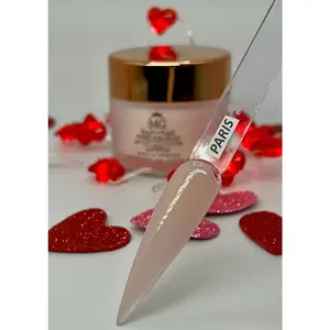 Paris Nude Nail Acrylic Powder 1 oz Jar Solid Color Superior Adhesion Self-Leveling Formula Flawless Finish for Advanced & Beginners