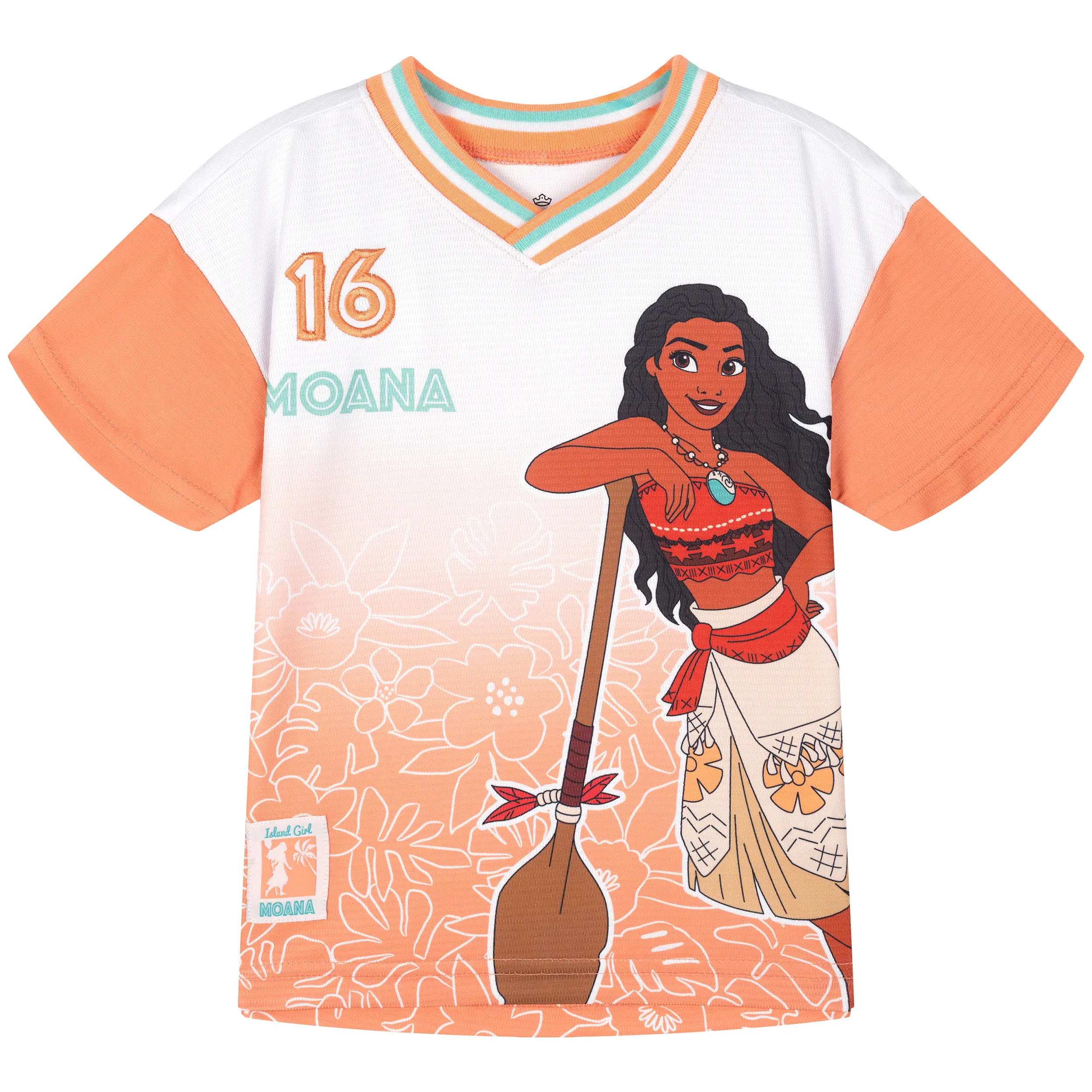 Disney Princess Girls' Athletic Short Sleeve T-Shirt Toddler to Big Kid