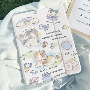 Acrylic Foldable Lightweight Non-slip Hybrid Protective Case, Compatible with Pro11 11inch 9th Gen 10.2inch 8th Gen 10th Gen 10.9inch Air6 Pro 12.9inch 13inch Tablets with Auto Sleep/Wake Function