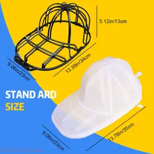 Baseball Cap Washing Helper, Anti-deformation Hat Washer Dryer Shaper, Integrated Inner Support Protective Hat Clip Laundry Storage Bag
