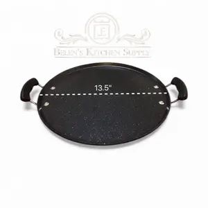 Comal redondo 13.5”in marble antiaderente  grueso  round griddle 13.5” inch Nonstick