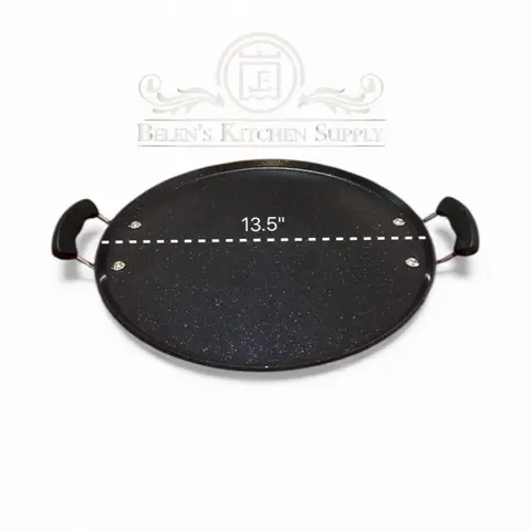 Comal redondo 13.5”in marble antiaderente  grueso  round griddle 13.5” inch Nonstick