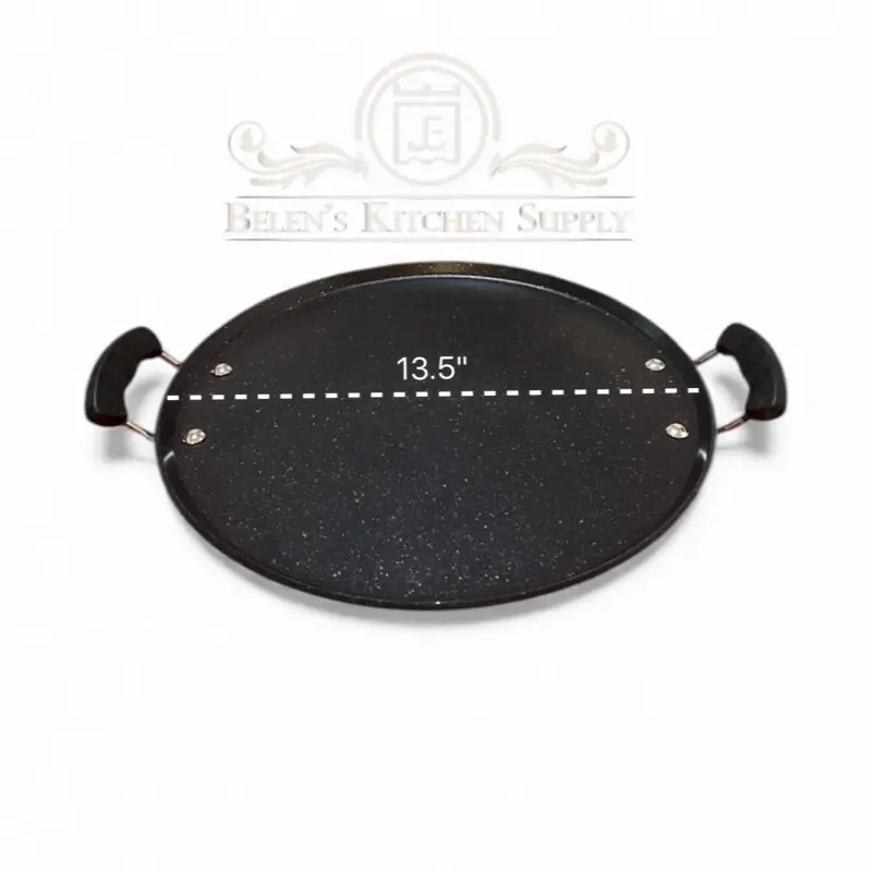 Comal redondo 13.5”in marble antiaderente  grueso  round griddle 13.5” inch Nonstick