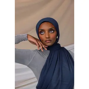 VELA Velvet Sapphire Crinkle Chiffon Hijab