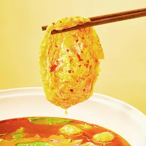 JINYI Crispy Fried Egg Bites - Tiger Skin Flavor, Perfect for Luosifen Noodles & Hot Pot, 5-Pack
