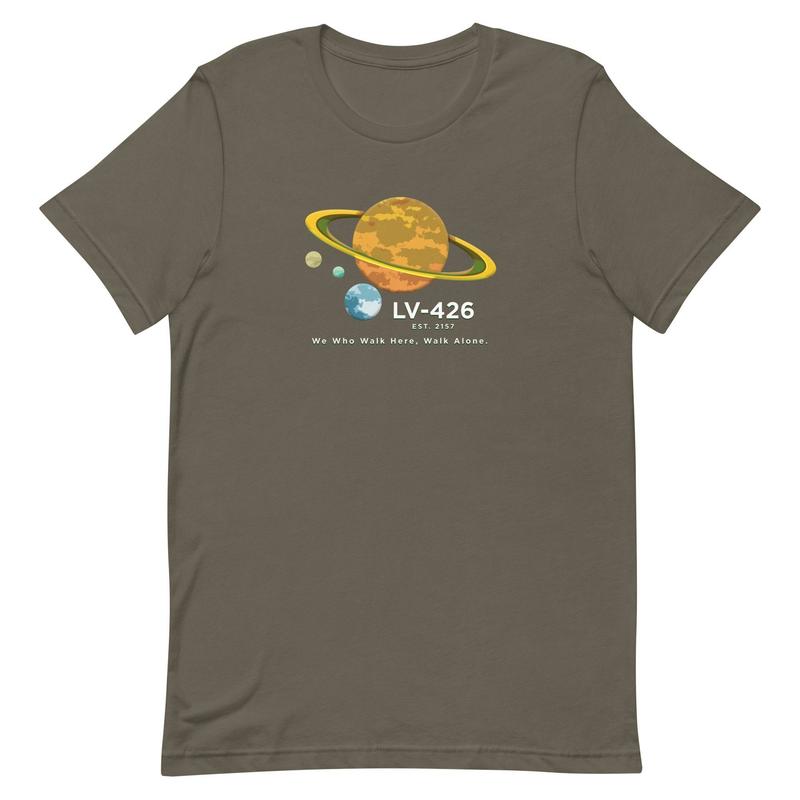 LV-426 Cotton Unisex T-Shirt for Men - Casual Streetwear Top