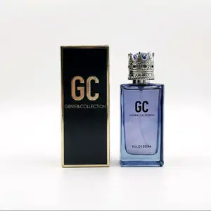 Genie Collection Royal Azure - 0.85oz, 25ml Men's Eau de Parfum Fresh Citrus Woody Fragrance with Blood Orange Sicilian Lemon Clary Sage Vetiver Long Lasting Mediterranean Scent for Day and Night.