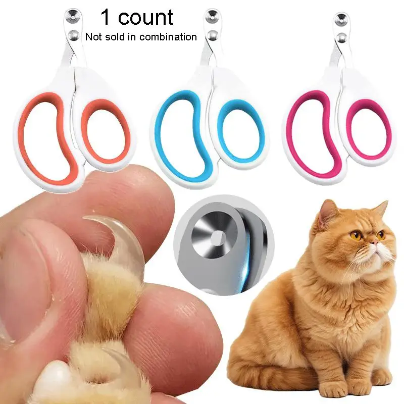 Portable Manual Pet Nail Clipper, 1 Count Durable Cat Claw Trimmer, Pet Grooming Tool