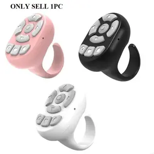 Multi-function BT Wireless Ring Remote Control Portable Fingertip Selfie Video Controller Automatic Page Turner Browsing For Phone