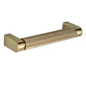 Sumner Street Home Hardware 10pk Kent Knurled 4" Satin Brass Pulls