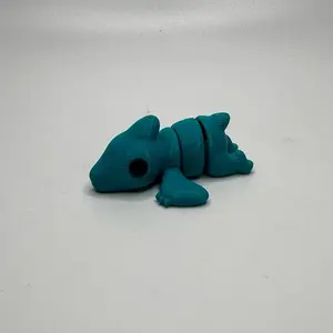 Articulated Pterodactyl Dinosaur – 3D Printed Teal Figurine with Movable Body