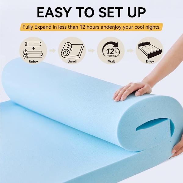 Energy mattress，Deep Sleep Mattress, Memory Foam, Glass Fiber Free, CertiPUR US & OEKO-TEX Certified，Effectively improve sleep quality and alleviate nighttime pain