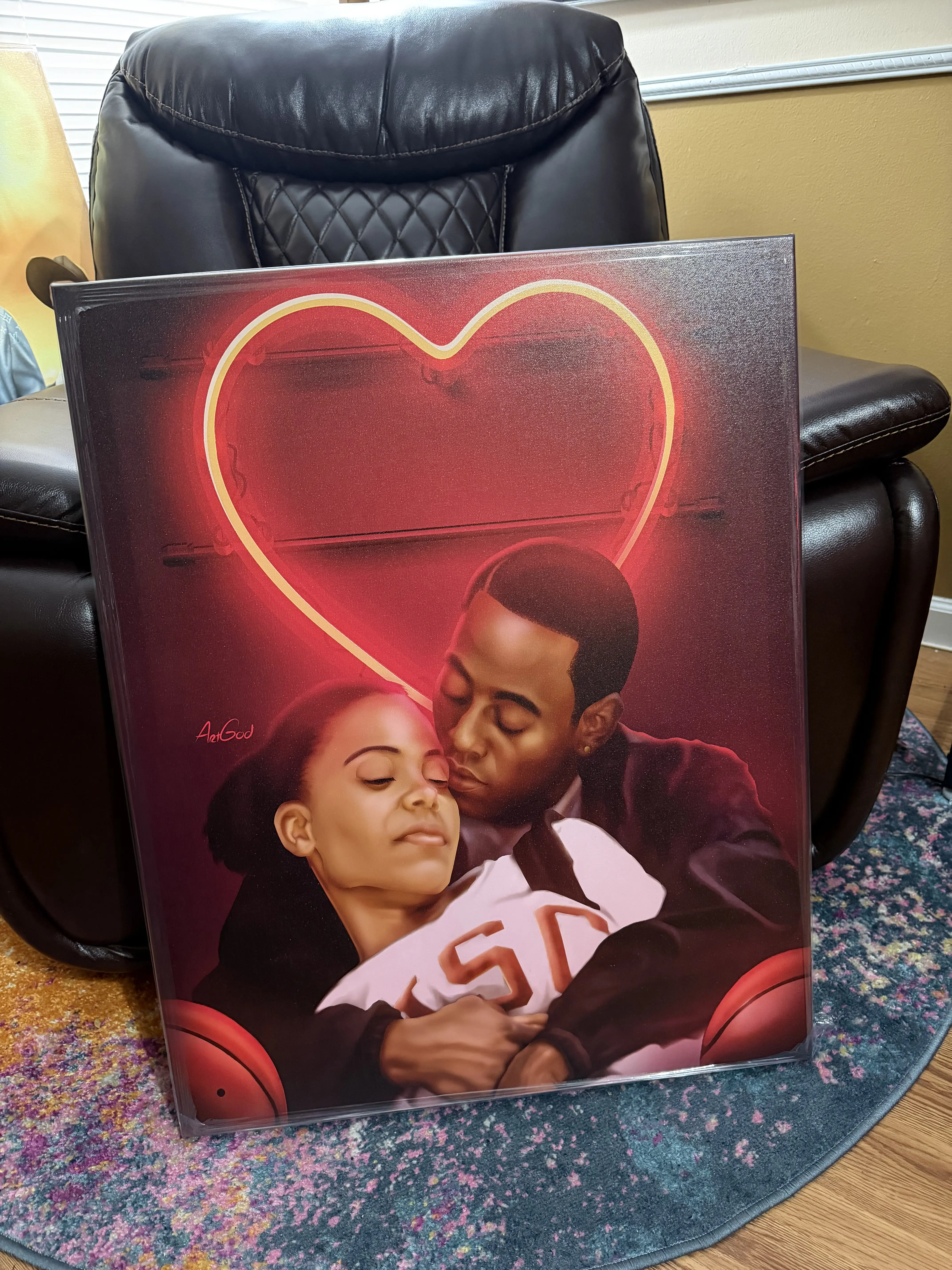 Love and basketball Canvas