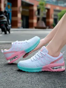 Women's Air Cushion Fashion Running Shoes, Breathable Non-Slip Athletic Sneakers, Lightweight Outdoor Walking Shoes, Comfortable Sports Footwear