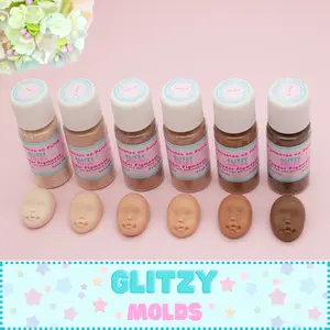 Flesh Color Powder Pigments, Skin Color Powder Pigments, Set de Pigmentos en polvo, Tonos Piel