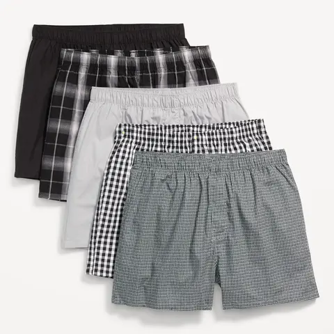 Old Navy Men's 5-Pack Soft-Washed Boxer Shorts -- 3.75-inch inseam
