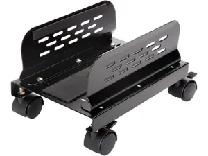 SYBA SY-ACC65093 Slim PC or UPS Metal Floor Stand with Adjustable Width and Caster Wheels