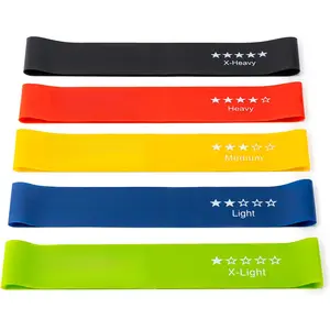 Resistance Bands for Working Out, Exercise Bands with 5 Resistance Levels Fit for  Fitness, Strength ,  Latex Resistance Band Include Instruction Guide and Carry Bag