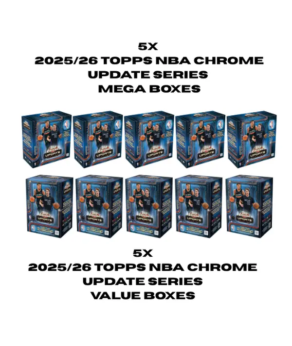 PYT #395 - (5x) 25/26 Topps NBA Update Series MEGA Boxes + (5x) 25/26 Topps NBA Update Series VALUE Boxes