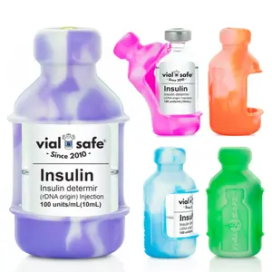 Tie Dye 5-Pack Insulin Vial Protector Case (Fits most 10mL Brands)