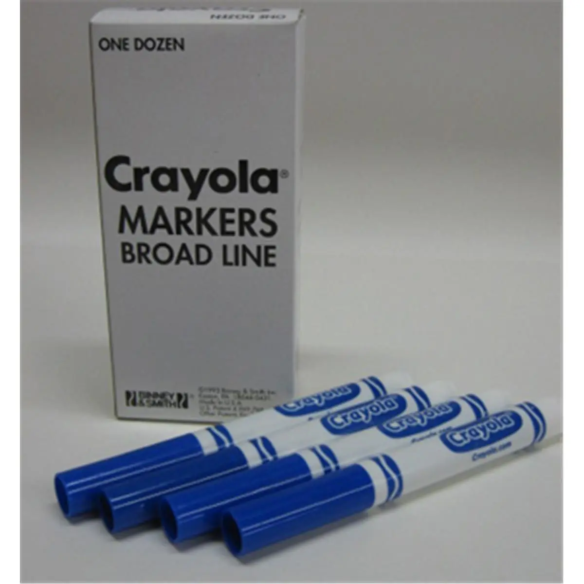 Crayola Water-Based Markers - 770038 Model, Back-to-School Ready, Versatile Cone-Tip, Broad Line Tips, Red, 1 Dozen Pack, Generous Ink Supply, Almost No Odor, Durable Nibs, School & Office Stationery Writing Correction Tools