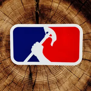 Major League Sparky Sticker, LINEMAN Hard Hat Sticker, Blue Collar Stickers, Gift for Electrician, Decals for Hard Hat- Toolboxes- Helmet.