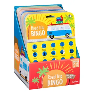Toysmith Road Trip Bingo Game for Kids & Families 3+ | Travel Activity Card Game for Car Rides & Trips (Not a Pack)