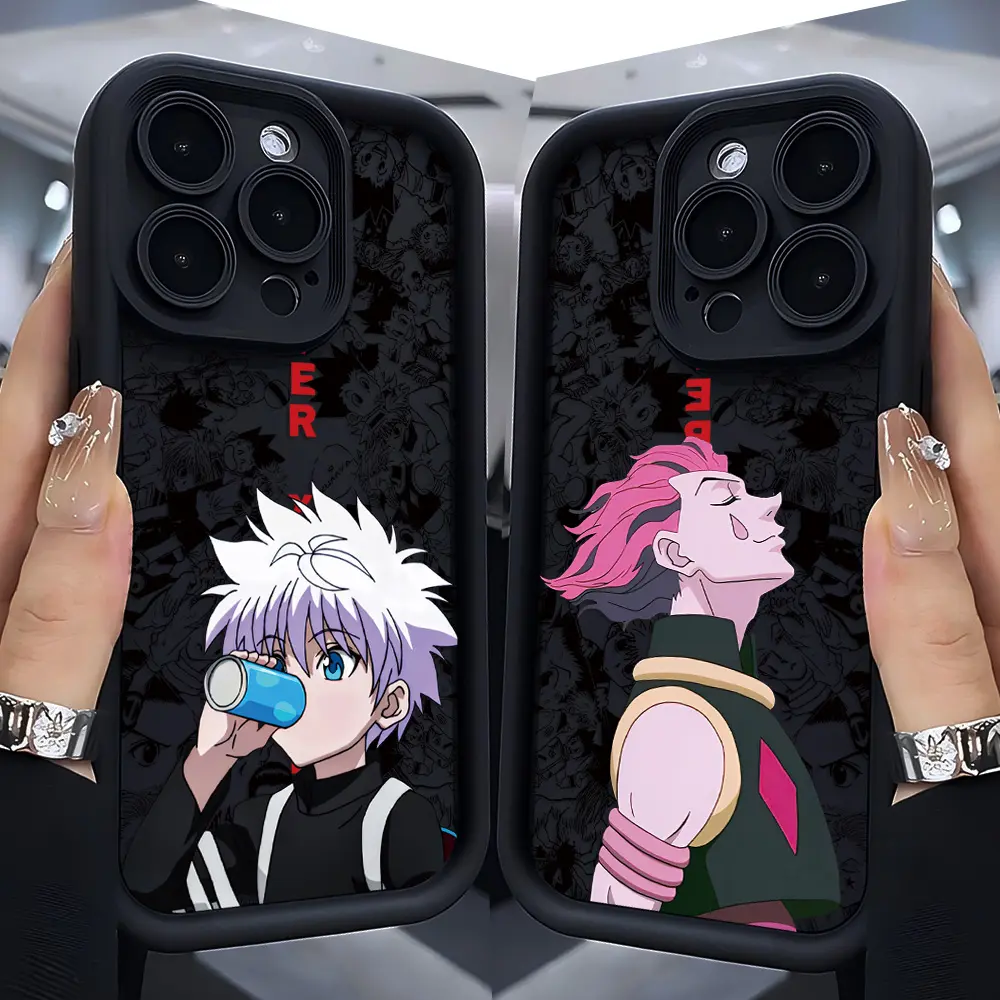 Anime Hunter x Hunter Silicone Smartphone Case - Soft Shockproof TPU Back Cover, Customized Mobile Phone Accessory, Tech Accessory for iPhone 17,16,15,14,13,12,11, Pro, Max, XS, XS Max, Plus, Accessories, Tech Accessories