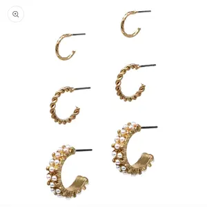Klinn Accessories triple Threat earring set