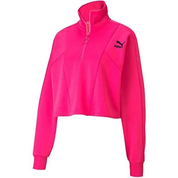 Puma Tailored for Sport Cropped 1/2 Zip Womens Jackets, Casual Sportswear Jacket, Exercise Jacket