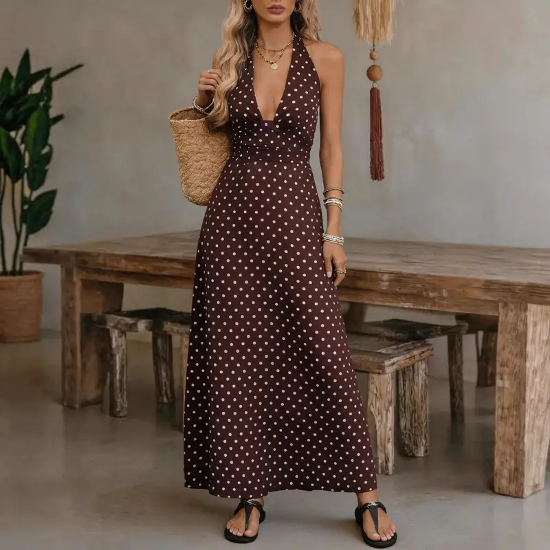 princess polly baby blue dress French Connection Ennis Satin Polka Dot Midi Dress main image 0