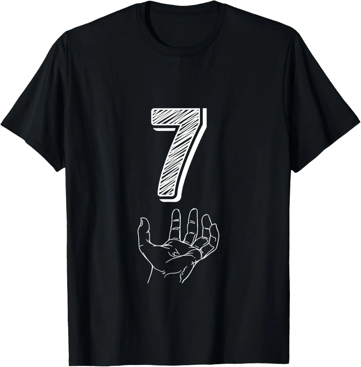 100% cotton top fun number 7 matching 67 meme costume t-shirt