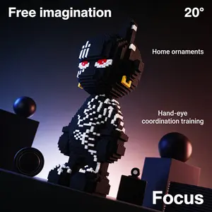 Cool Night Figure Creative Building Model Set, 1888pcs Original Authentic, New 2026 Design, Perfect Gift, Enhance Hand Skills, Home Decor