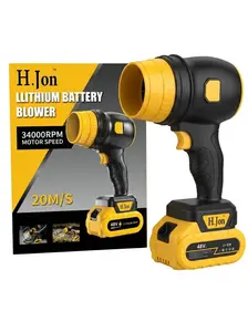 21V Cordless Powerful Air Blower, 1050W Max Handheld Turbo Jet Fan, Rechargeable Portable Dust Blower for Car Cleaning, Home Dust Removal, Pet Drying, Camping Fire Starter, Lightweight 1200g Cordless Blower Tool