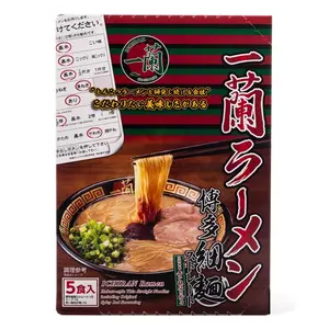 Ichiran Ramen Tonkotsu Hakata Style Straight Thin Noodles 5 servings Made in JAPAN