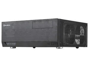SilverStone Grandia Series Aluminum HTPC PC Case, Compatible with ATX-SSI-CEB Motherboards, Includes 2.5 in. Drive Cages with Mounts, 1 Audio Port, Expansion Card Vent