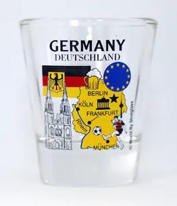 Germany EU Series Landmarks and Icons Collage Shot Glass