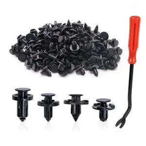 120pcs Fender Liner Clip Kit for Nissan & Infiniti | Replaces OEM 01553-05323, 01553-09321 | Push Type Retainer with Removal Tool | Nylon Plastic Fasteners