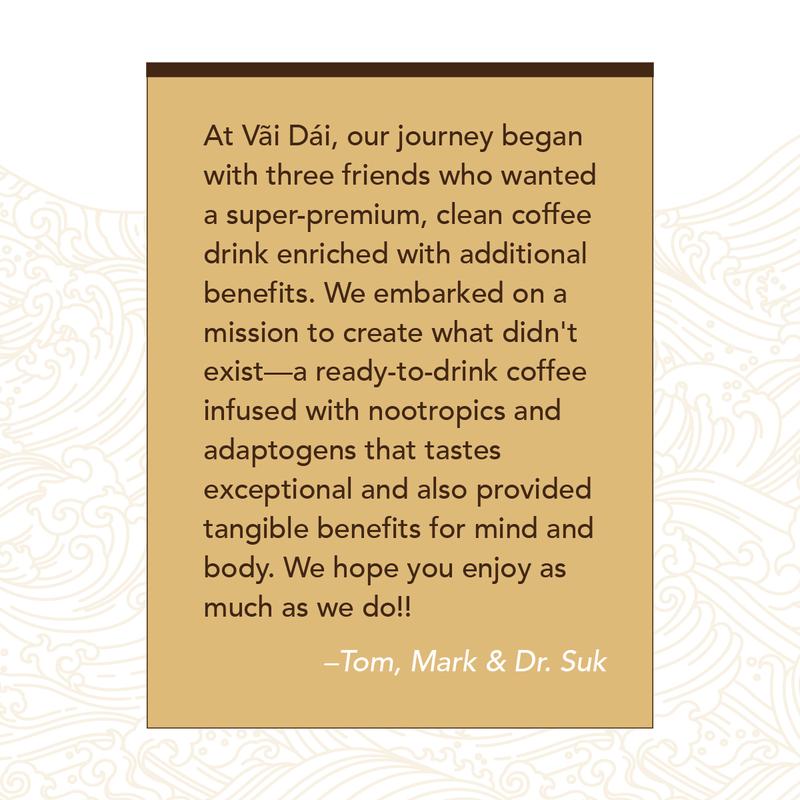 Vai Dai Coffee - Keto-Friendly, Sugar-Free, 12 oz Bottles