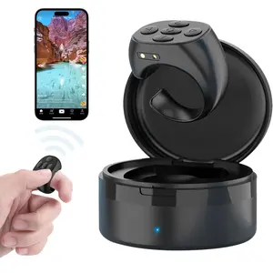 Remote Control Ring, Bluetooth-Compatible Page Turner Ring Scroller, Camera Shutter Short Video and Music Remote, Compatible with iOS and Android Phones