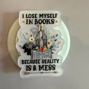 MagSafe Book-Themed Popsocket, Universal Phone Holder & Mount for Mobile Phones
