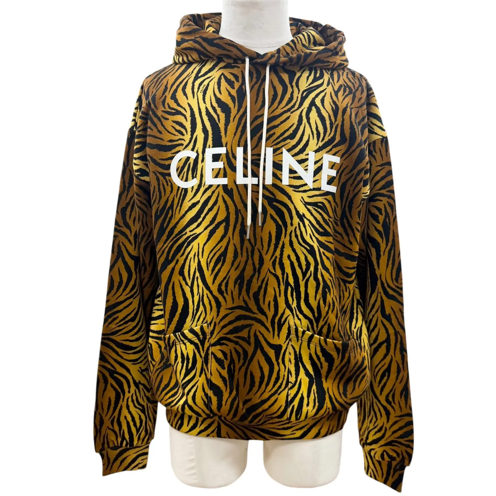 Pre-owned Celine Cotton Small Leather Goods Hoodie
